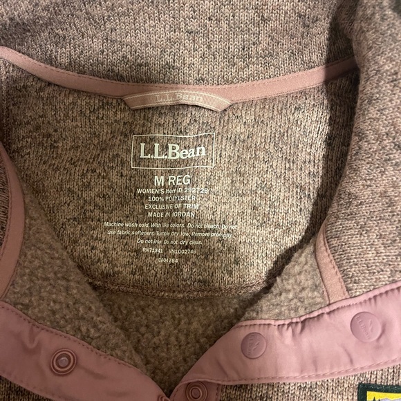L.L. Bean Pink Pullover Sweater - Picture 2 of 2